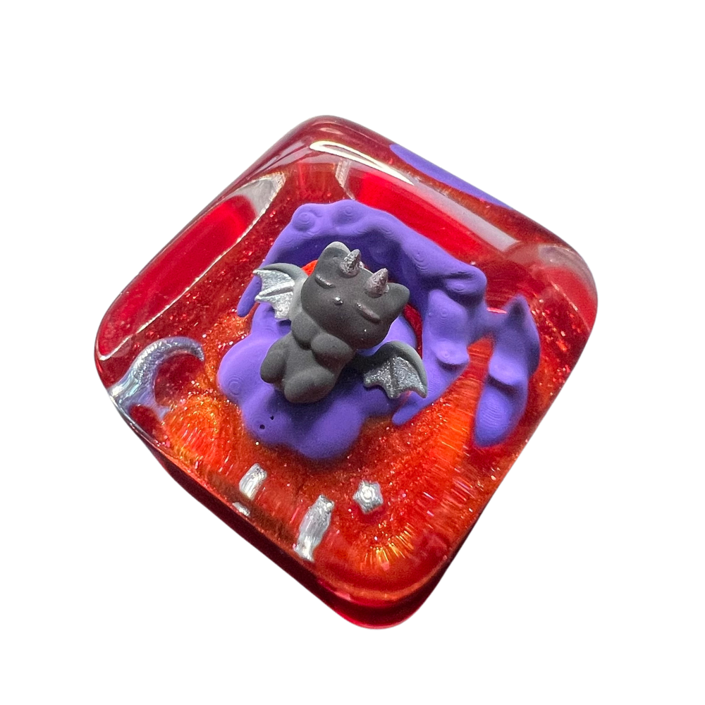 BaWlab artisan keycap product on the left